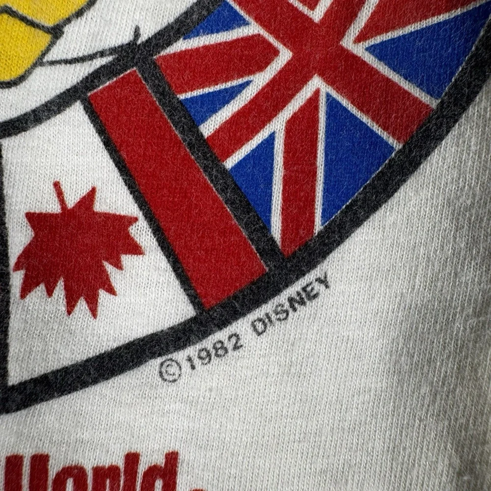 Vintage 1982 Disney Epcot‎ Center Walt Disney World Mickey Mouse Kids T-Shirt